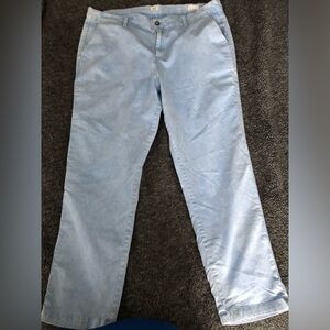 GAP Girlfriend Chino Women’s  size 16 pants . Very lightweight , light blue.